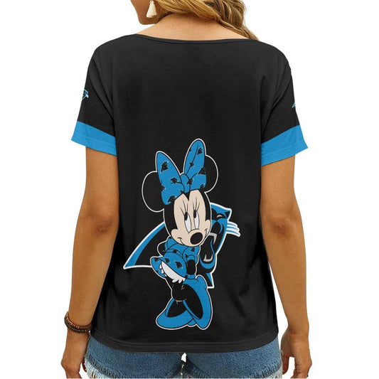 Carolina Panthers V-neck Women T-shirt