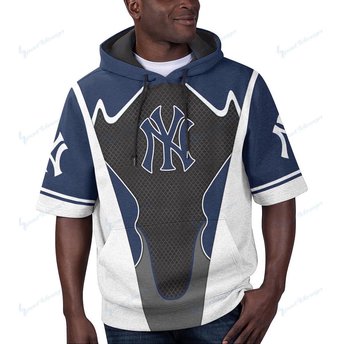 New York Yankees Short Sleeve Hoodie BG30