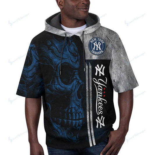 New York Yankees Short Sleeve Hoodie BG43