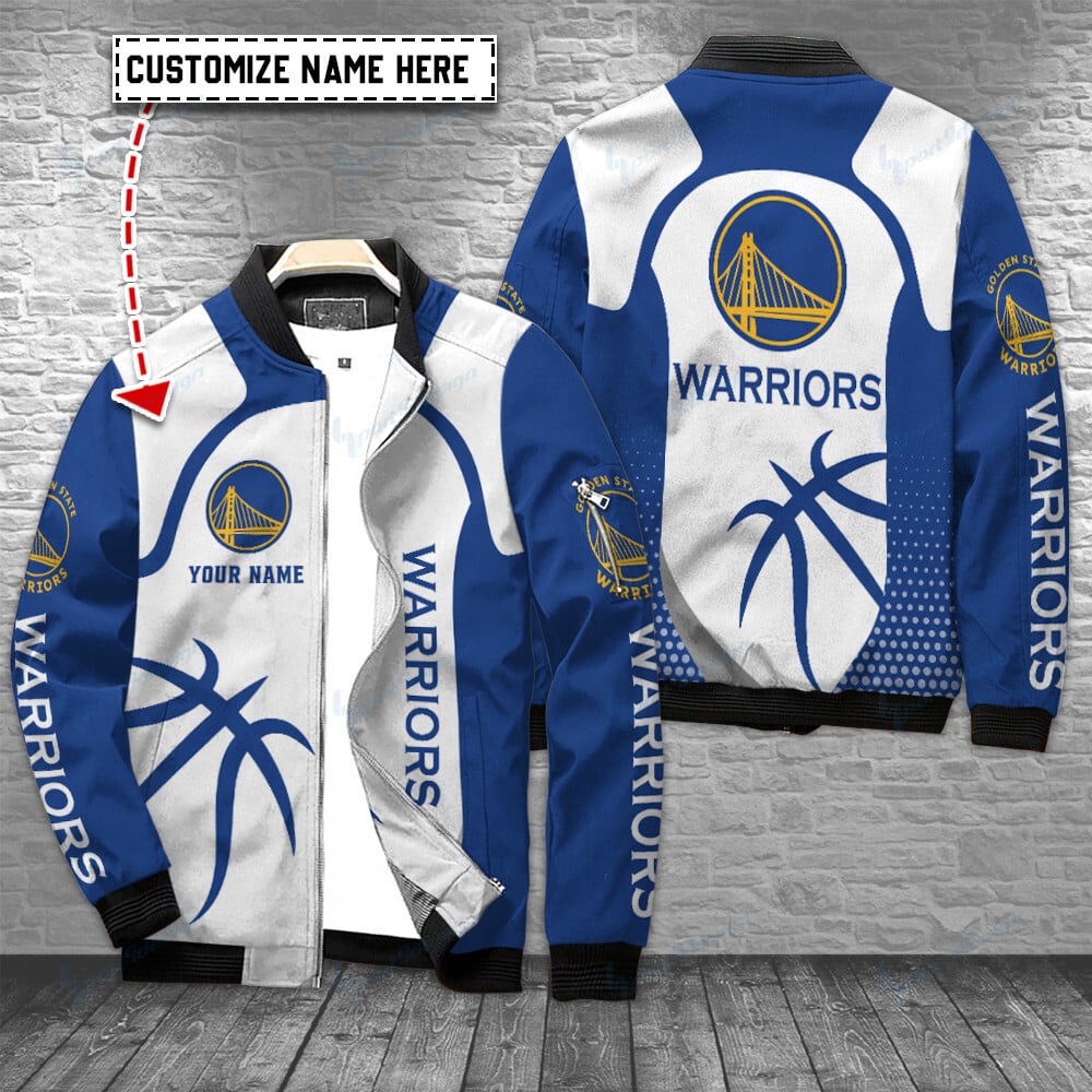 Golden State Warriors Personalized Bomber Jacket BG254