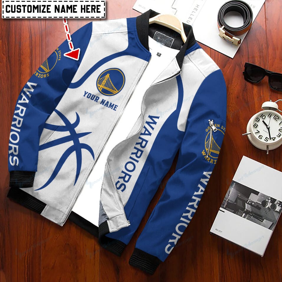 Golden State Warriors Personalized Bomber Jacket BG254