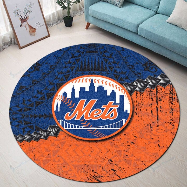 New York Mets Round Rug 28