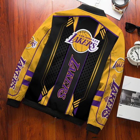 Los Angeles Lakers Personalized Bomber Jacket BG242