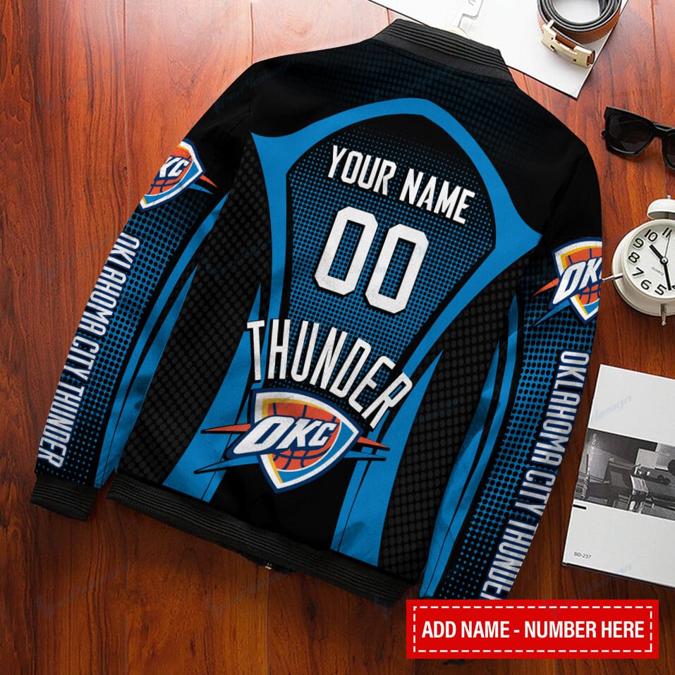 Oklahoma City Thunder Personalized Bomber Jacket BG107