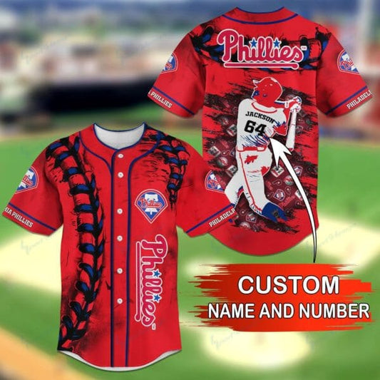 Philadelphia Phillies Personalized Baseball Jersey BG18