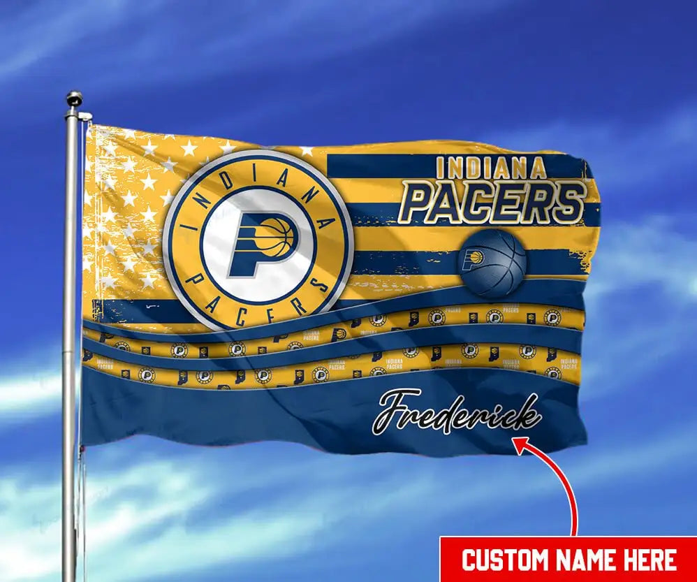 Indiana Pacers Personalized Flag 33