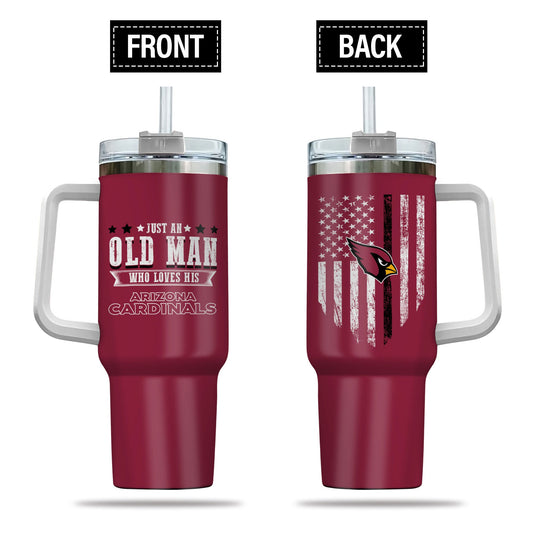 Just Old Man Who Loves Arizona Cardinals 40oz Tumbler