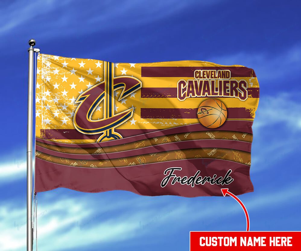 Cleveland Cavaliers Personalized Flag 06