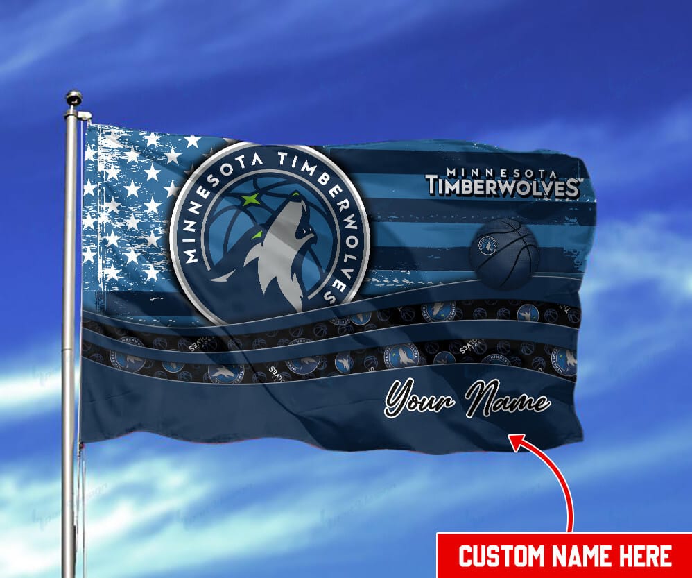 Minnesota Timberwolves Personalized Flag 14
