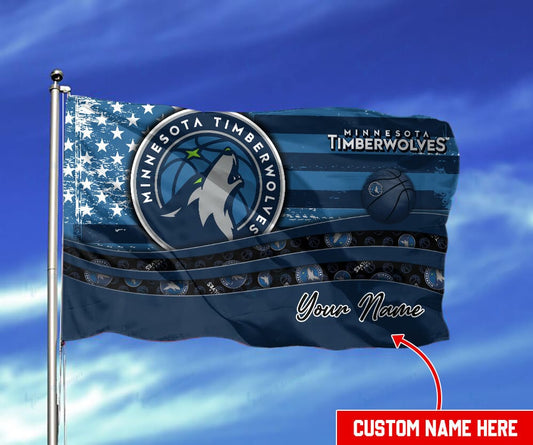 Minnesota Timberwolves Personalized Flag 14
