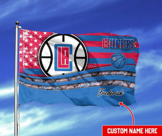 Los Angeles Clippers Personalized Flag 12