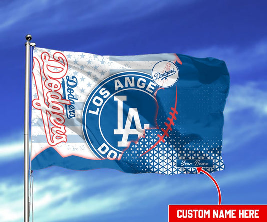 Los Angeles Dodgers Personalized Flag 370