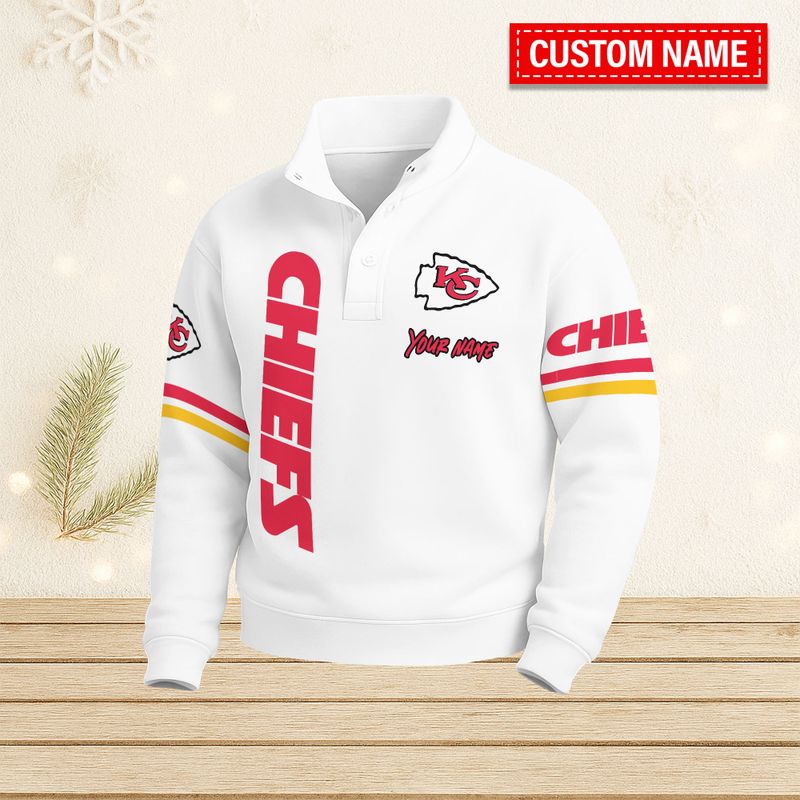 Kansas City Chiefs Casual Stand Collar Sweatshirt BT677