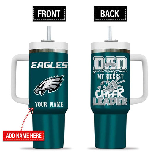 Philadelphia Eagles My Biggest Cheer Leader Gift For Father’s Day Limited Edition 40oz Tumbler AZBT40OZ000187