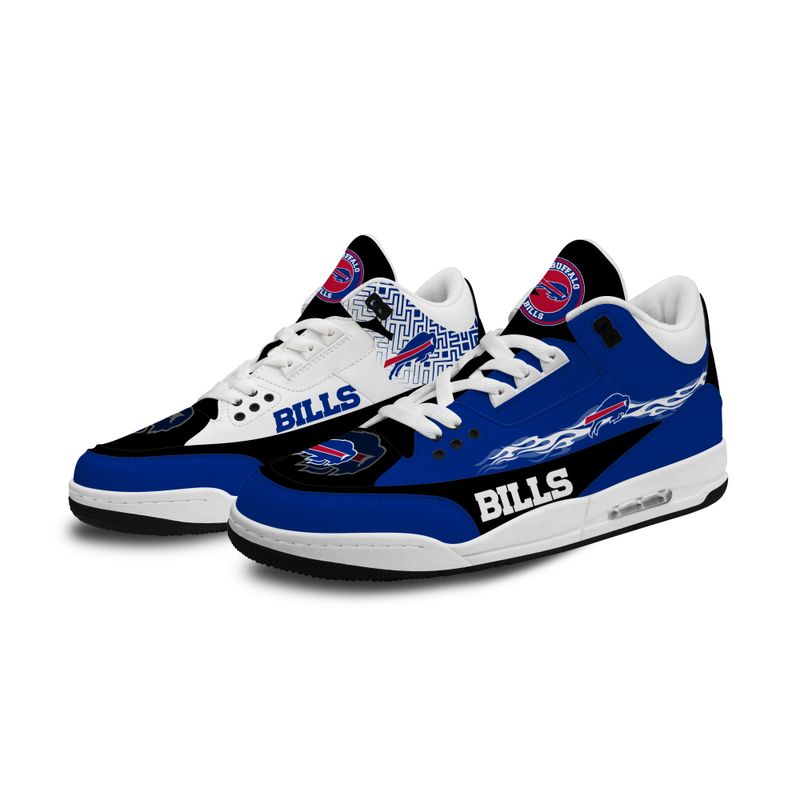 Buffalo Bills Fire White Genuine Leather JD03 Shoes Men and Women AZBTAJ3000118