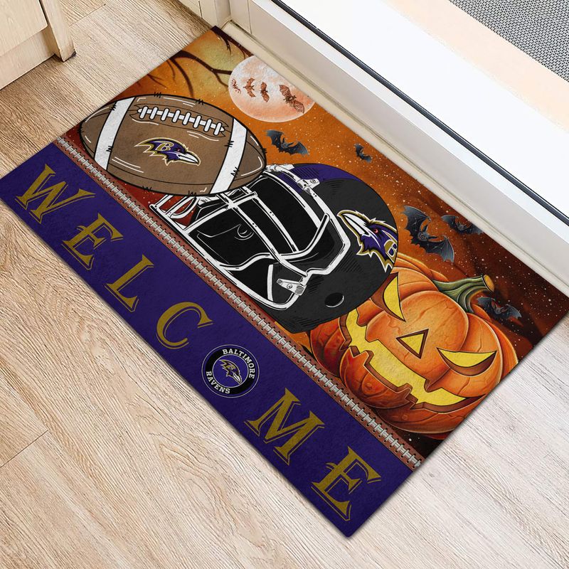 Baltimore Ravens Halloween Doormat New Collection AZBTDM000014