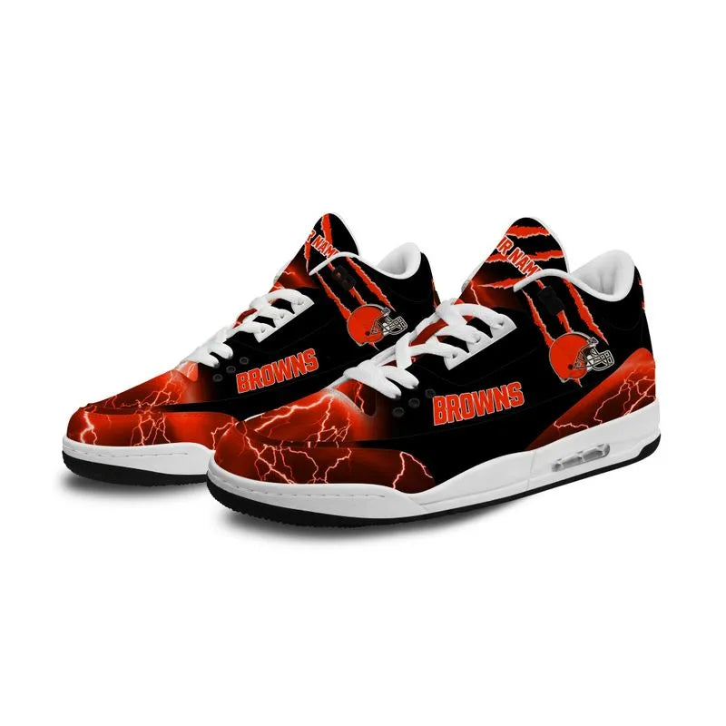 Cleveland Browns  Basic Leather JD03 Shoes Men and Women AZBTAJ3000175