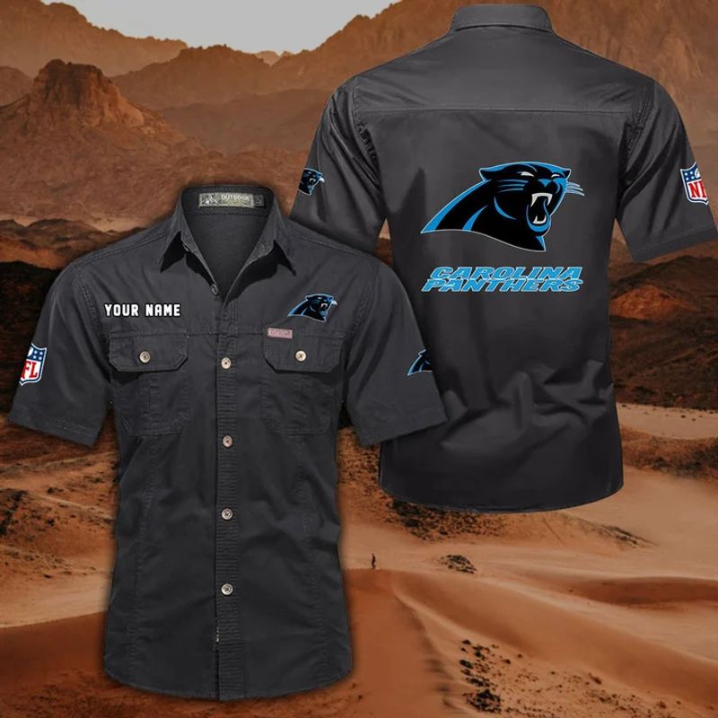 Carolina Panthers Men’s Short Sleeve Cargo Shirts New 2025 AZBT2DCGS000037