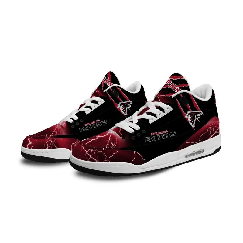 Atlanta Falcons  Basic Leather JD03 Shoes Men and Women AZBTAJ3000163