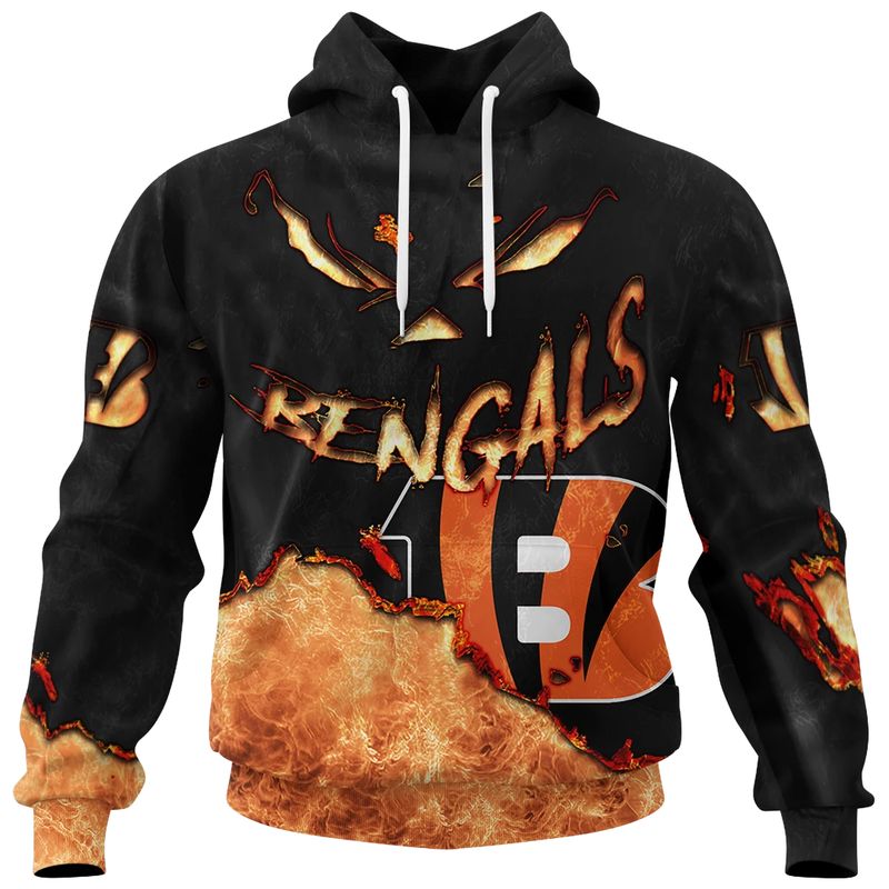 Cincinnati Bengals Combo Limited Edition Clothes Jack O’ Lantern Halloween Collection AZBTCLEC000019