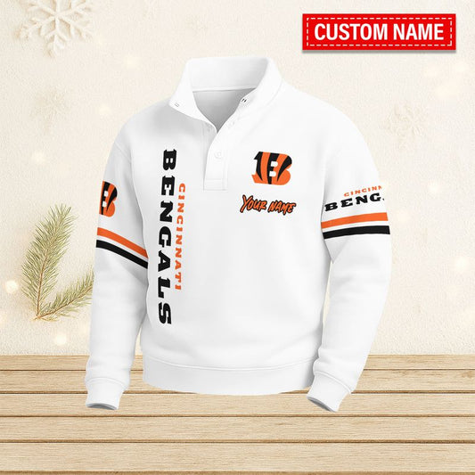 Cincinnati Bengals Casual Stand Collar Sweatshirt BT668