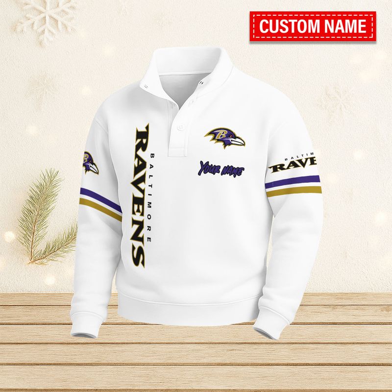 Baltimore Ravens Casual Stand Collar Sweatshirt BT664