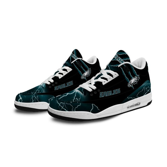 Philadelphia Eagles Basic Leather JD03 Shoes Men and Women AZBTAJ3000208