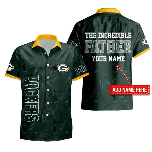 Green Bay Packers Personalized Button Shirt Father’s Day New AZBTBTS000009