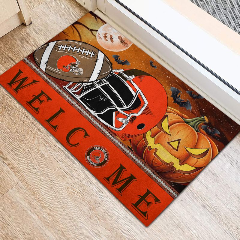 Cleveland Browns Halloween Doormat New Collection AZBTDM000009