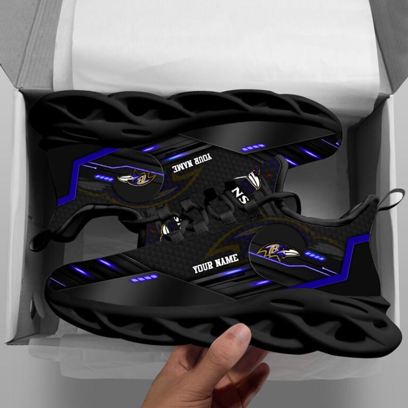 Baltimore Ravens Personalized Yezy Running Sneakers