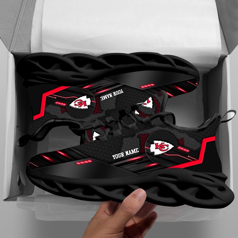 Kansas City Chiefs Personalized Yezy Running Sneakers