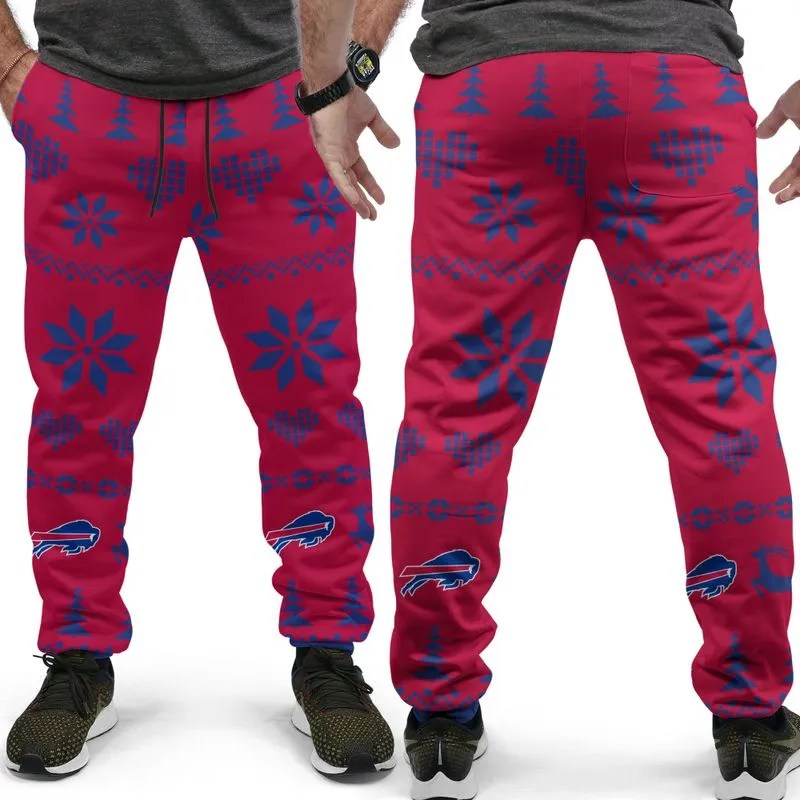 Buffalo Bills Christmas Patterns Hoodie and Joggers