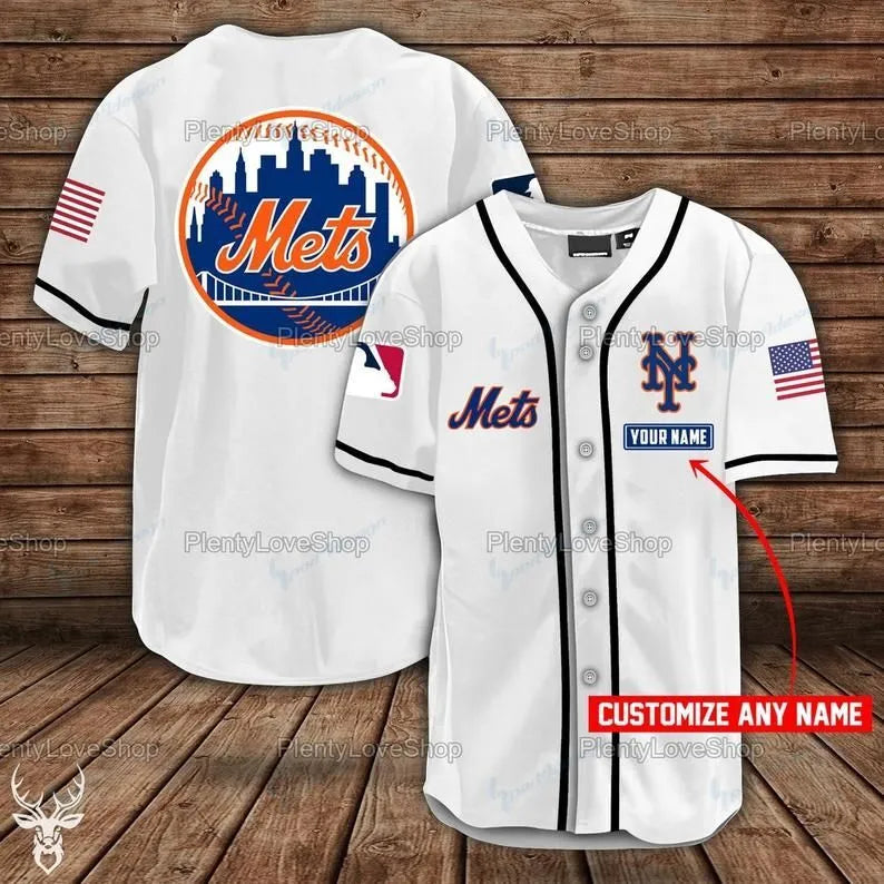 New York Mets Personalized Baseball Jersey 317