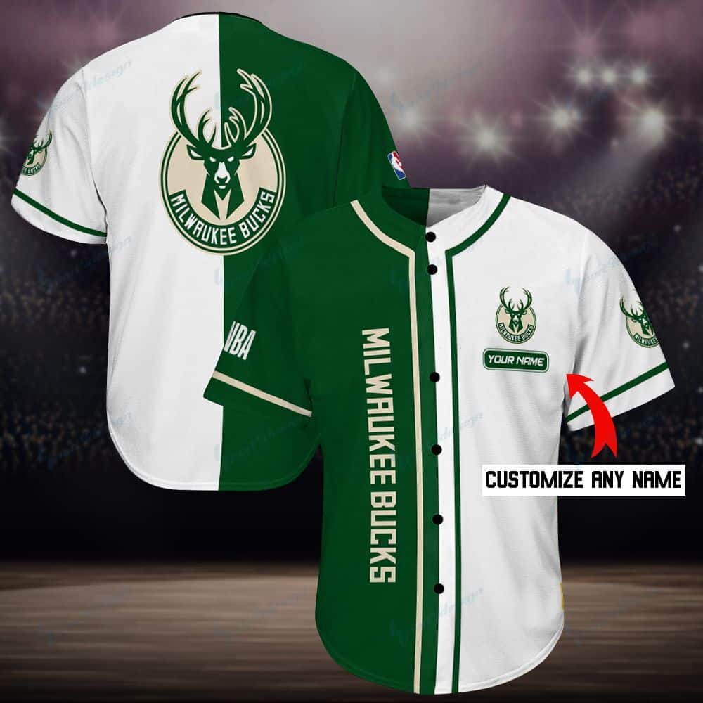 Milwaukee Bucks Personalized Baseball Jersey Shirt 105
