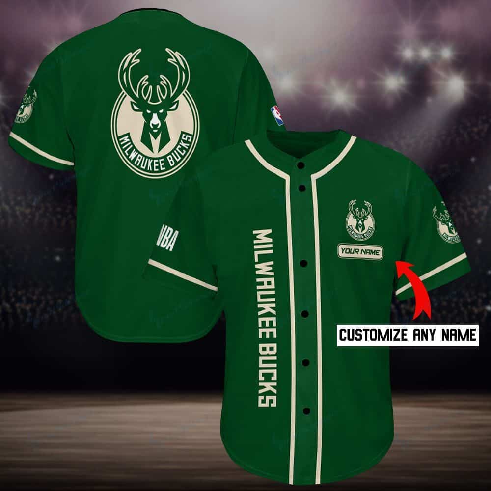 Milwaukee Bucks Personalized Baseball Jersey Shirt 105