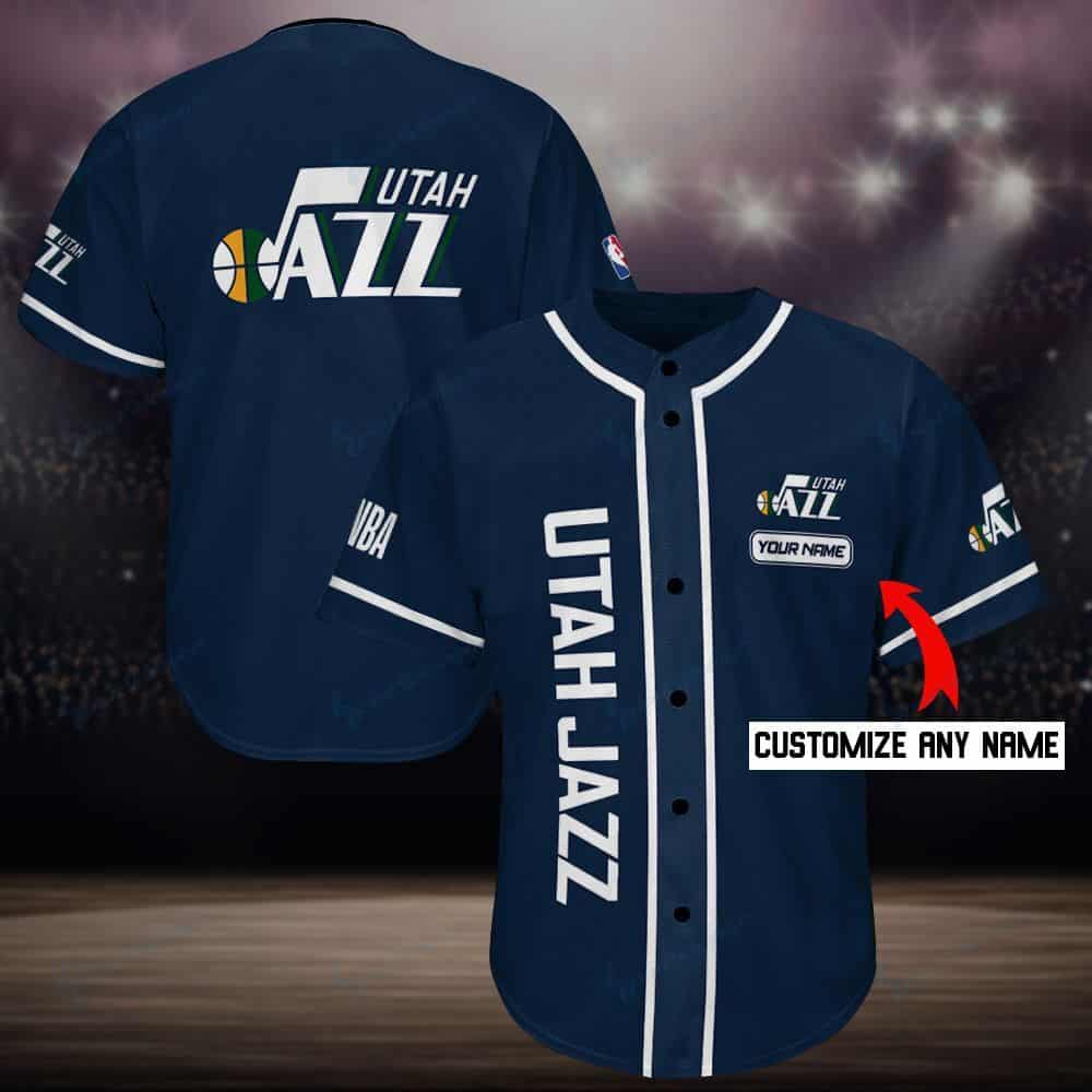 Utah Jazz Personalized Baseball Jersey Shirt 107