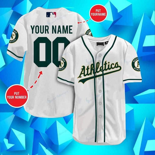 Oakland Athletics Personalized Baseball Jersey Shirt 55