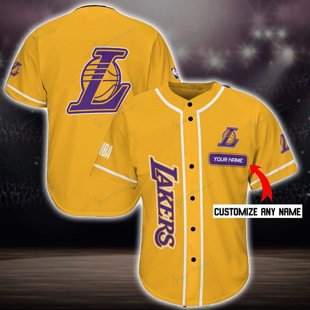 Los Angeles Lakers Personalized Baseball Jersey Shirt 58