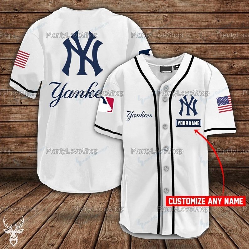 New York Yankees Personalized Baseball Jersey Shirt 76