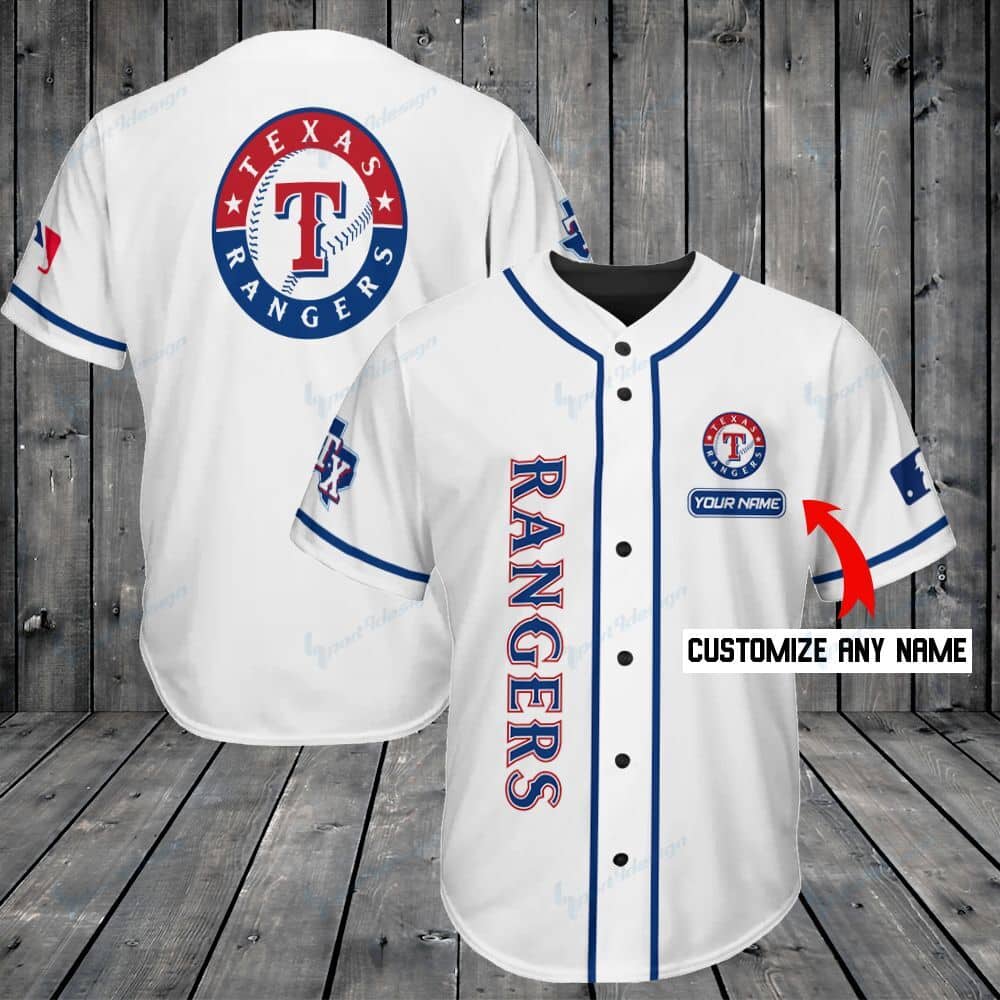 Texas Rangers Personalized Baseball Jersey Shirt 207