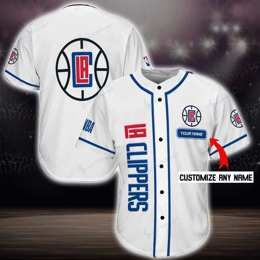 Los Angeles Clippers Personalized Baseball Jersey Shirt 65