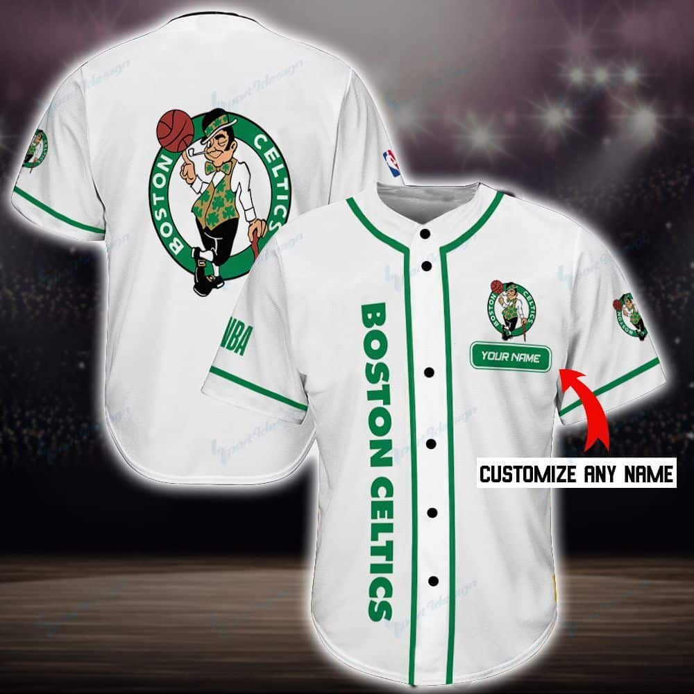 Boston Celtics Personalized Baseball Jersey Shirt 64