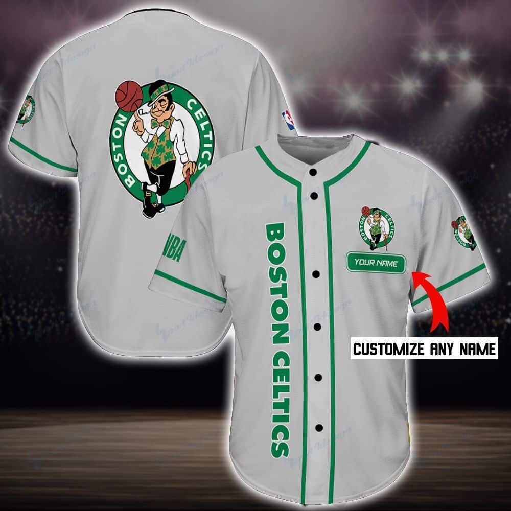 Boston Celtics Personalized Baseball Jersey Shirt 64