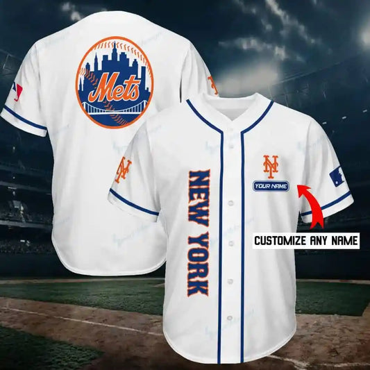 New York Mets Personalized Baseball Jersey Shirt 219