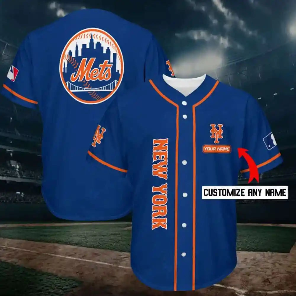 New York Mets Personalized Baseball Jersey Shirt 219