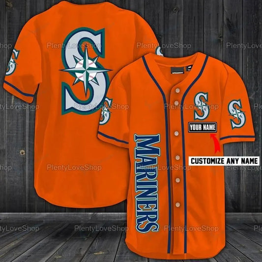 Seattle Mariners Personalized Baseball Jersey 311