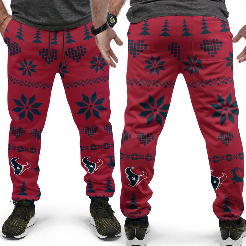 Houston Texans Christmas Patterns Hoodie and Joggers