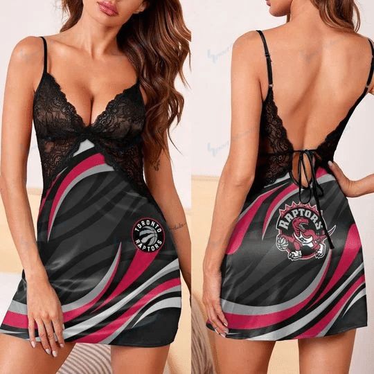Toronto Raptors Lace Back Strap Slip Dress 47