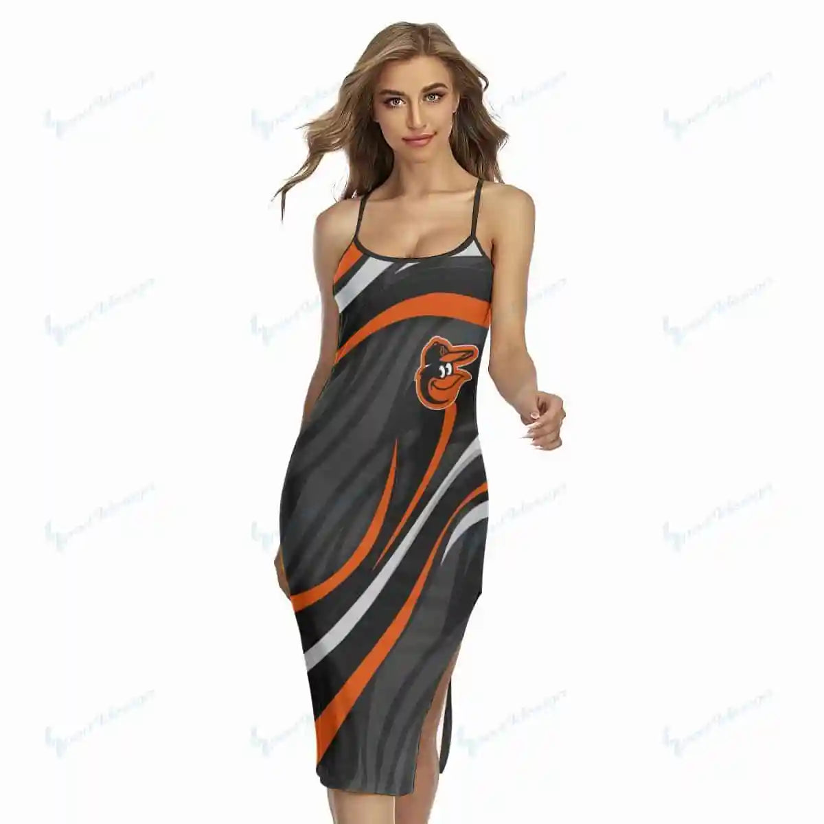 Baltimore Orioles Women’s Back Cross Cami Dress 12