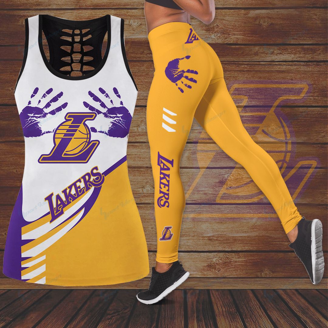 Los Angeles Lakers Leggings And Tank Top 148